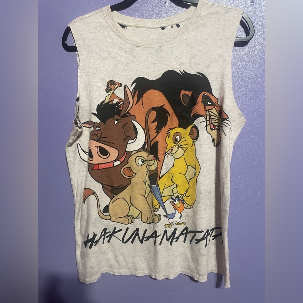 Women’s Disney's Lion King HAKUNA MATATA Reversible Tank Top Size Large